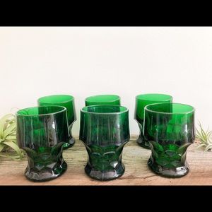 VINTAGE GEORGIAN ANCHOR HOCKING TUMBLERS- SET OF 6